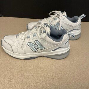 Womens New Balance 608V5 White/Blue Cross Training Shoes. Size 5.5B. Awesome!!!
